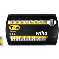 Wiha Set d'embouts XLSelector Y-Bit 25mm, 31 pièces, Set d'embouts de vissage Noir/Jaune