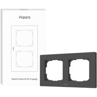 Aqara Cadre d'interrupteur H2 EU (2-Gang), Cadre de montage Gris