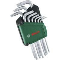 Bosch Set de clés hexagonales internes six pans, 9 pièces, Tournevis Vert/Noir