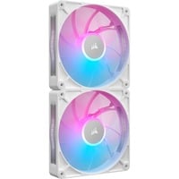 Corsair RX140 MAX RGB ventilateurs de boîtier Blanc, 2 pièces, 140 x 140 x 30 mm, PWM