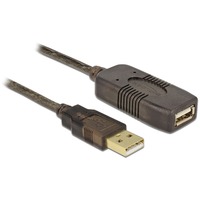 DeLOCK Câble de rallonge actif USB 2.0, prise USB-A > prise USB-A, Câble d'extension Noir