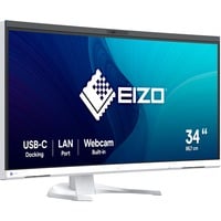 EIZO FlexScan EV3450XC-WT 34.1" Moniteur UltraWide incurvé Blanc, 1x DisplayPort, 2x HDMI, 2x USB-C, 2x USB-A, 1x RJ-45