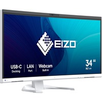 EIZO FlexScan EV3450XC-WT 34.1" Moniteur UltraWide incurvé  Blanc, 2x HDMI, DisplayPort, 2x USB-A, USB-B, 2x USB-C, RJ-45