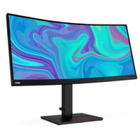 Lenovo ThinkVision T34w-20 Reconditionné 34" Moniteur UltraWide incurvé Noir, 1x DisplayPort, 1x HDMI, 1x USB-C, 4x USB-A