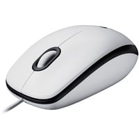 Logitech M100, Souris Blanc/gris, 1000 dpi