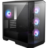 MSI MAG PANO M100R PZ Micro Tower Noir boîtier midi tower Noir | 1x USB-A | 1x USB-C | RGB | Verre Trempé