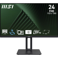 MSI Pro MP245PG écran plat de PC 60,5 cm (23.8") 1920 x 1080 pixels Full HD LCD Noir Moniteur Noir, 1x DisplayPort, 1x HDMI, 1x VGA, 60,5 cm (23.8"), 1920 x 1080 pixels, Full HD, LCD, 4 ms, Noir
