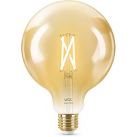 WiZ Globe filament ambre 6,7 W (éq. 50 W) G125 E27, Lampe à LED 7 W (éq. 50 W) G125 E27, Ampoule intelligente, Or, Wi-Fi, E27, Multicolore, 2000 K