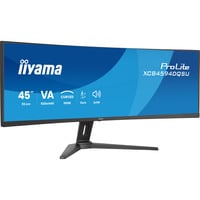 iiyama ProLite XCB4594DQSU-B1 44.5" Moniteur UltraWide incurvé Noir (Mat), 2x DisplayPort, 2x HDMI, 2x USB-C, 2x USB-A, 113 cm (44.5"), 5120 x 1440 pixels, Dual QHD, LED, 2 ms, Noir