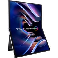 ASUS ZenScreen Fold OLED MQ17QH écran plat de PC 43,9 cm (17.3") 2560 x 1920 pixels Quad HD Argent Moniteur Argent, 1x Mini HDMI, 2x USB-C, 43,9 cm (17.3"), 2560 x 1920 pixels, Quad HD, OLED, 0,2 ms, Argent