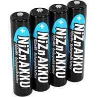 Ansmann 1321-0001 pile domestique Batterie rechargeable AAA Nickel-Zinc (NiZn) Batterie rechargeable, AAA, Nickel-Zinc (NiZn), 1,65 V, 4 pièce(s), 550 mAh