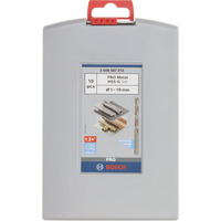 Bosch Coffrets de forets à métaux rectifiés HSS, Jeu de mèches de perceuse Perceuse, Foret hélicoïdal, Fonte, Acier, 135°, 19 pièce(s), Foret hélicoïdal