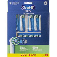 Braun Oral-B Pro Cross Action Têtes de rechange 10 pièces, Tête brosse à dent électrique Blanc