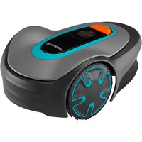 GARDENA SILENO minimo Tondeuse à gazon robot Batterie Bleu, Gris, Robot tondeuse Gris/Turquoise, Tondeuse à gazon robot, 500 m², 16 cm, 2 cm, 4,5 cm, 57 dB