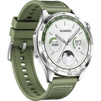 Huawei WATCH GT 4 3,63 cm (1.43") AMOLED 46 mm Numérique 466 x 466 pixels Acier inoxydable Wifi GPS (satellite), Smartwatch Vert, 3,63 cm (1.43"), AMOLED, 32 Go, Wifi, GPS (satellite), 48 g