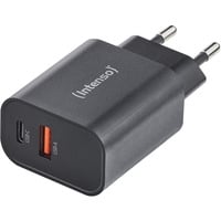 Intenso Adaptateur secteur W30AC chargeur Noir, 1x USB-C, 1x USB-A