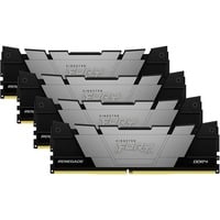 Kingston FURY FURY 128 Go 3600 MT/s DDR4 CL18 DIMM (Kits de 4) Renegade Black, Mémoire vive Noir, 128 Go, 4 x 32 Go, DDR4, 288-pin DIMM