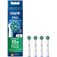 Procter & Gamble CrossAction 4 pièce(s) Blanc, Tête brosse à dent électrique Blanc, 4 pièce(s), Blanc, 3 mois, Oral-B, 221 mm, 62 mm