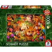 Schmidt Spiele Fleurs, fourrure et plumes, Puzzle 