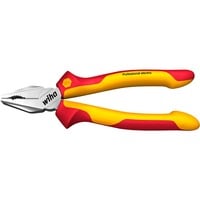 Wiha Pince combinée électrique professionnelle avec DynamicJoint et OptiGrip, Pinces Rouge/Jaune