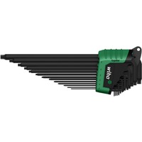 Wiha TORX Set ErgoStar Holder, Tournevis Noir/Vert, 14 pièces, fonction de maintien MagicSpring