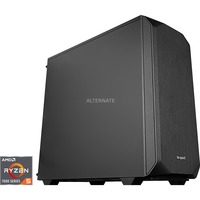 ALTERNATE AGP-SILENT-AMD-001, PC gaming Noir/transparent