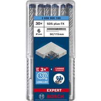 Bosch Expert Foret SDS plus-7X, Perceuse Marteau perforateur, Hammer drill bit, 6 mm, 115 mm, Béton, pierre, 5 cm