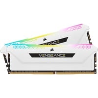 Corsair Vengeance RGB PRO SL 32 Go DDR4-3200 (2x 16 Go) mémoire vive Blanc, CMH32GX4M2E3200C16W, XMP 2.0