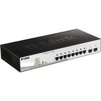 D-Link DGS-1210-08P Géré L2 Gigabit Ethernet (10/100/1000) Connexion Ethernet, supportant l'alimentation via ce port (PoE) Noir, Switch Argent/Noir, Géré, L2, Gigabit Ethernet (10/100/1000), Full duplex, Connexion Ethernet, supportant l'alimentation via ce port (PoE), Grille de montage