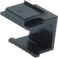 Digitus Bouchon aveugle pour panneau de brassage modulaire, Capuchon protecteur Noir