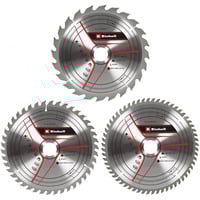 EINHELL Ensemble de lames de scie circulaire HM, Ø 250 x 30mm, 2,5mm, 24 dents / 42 dents / 60 dents, Jeu de lames de scie 