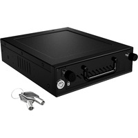 ICY BOX IB-148SSK-B Obturateur de baie de lecteur Noir, Cadrage Noir, Noir, Métal, 180 mm, 146 mm, 43 mm, 970 g