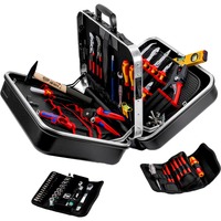KNIPEX Coffret à outils "BIG Twin Move" Elektro, 63 pièces, Set d'outils Noir