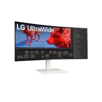 LG 38WR85QC-W écran plat de PC 96,5 cm (38") 3840 x 1600 pixels UltraWide Quad HD LCD Blanc 37.5" Moniteur incurvé Blanc, 96,5 cm (38"), 3840 x 1600 pixels, UltraWide Quad HD, LCD, 1 ms, Blanc