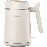 Philips Eco Conscious Edition HD9365/10 Bouilloire - Plastiques 100% biosourcés Blanc (mat), 1,7 L, 2200 W, Plastique, Indicateur de niveau d'eau, Sans fil, Filtrage