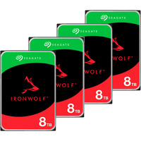 Seagate IronWolf NAS 4 x 8 TB Bundle, Disque dur 
