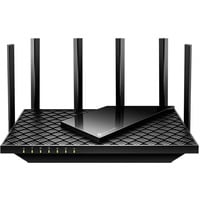 TP-Link Archer AX5400 routeur sans fil Gigabit Ethernet Tri-bande (2,4 GHz / 5 GHz / 6 GHz) Noir Noir, Wi-Fi 6E (802.11ax), Tri-bande (2,4 GHz / 5 GHz / 6 GHz), Ethernet/LAN, Noir, Routeur