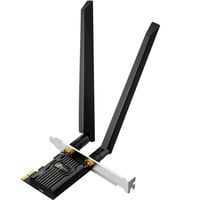TP-Link Archer TXE72E AXE5400 Wi-Fi 6E Bluetooth 5.3 PCIe, Adaptateur WLAN Interne, Avec fil, PCI Express, WLAN / Bluetooth, 2402 Mbit/s, Noir