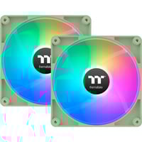 Thermaltake CT120 Reverse ARGB Sync PC Cooling Fan Matcha Green ventilateurs de boîtier Vert clair, 2 pièces, 120 x 120 x 25 mm, PWM
