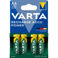 Varta Ready2Use HR06 1350 mAh Batterie rechargeable AA Hybrides nickel-métal (NiMH) Batterie rechargeable, AA, Hybrides nickel-métal (NiMH), 4 pièce(s), 1350 mAh, Vert