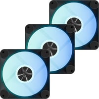 APNX FP1-R 120-3 Pack inversé ventilateurs de boîtier RGB  Noir, 3 pièces, 120 x 120 x 30 mm, PWM