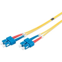 Digitus Câble de raccordement LWL, duplex, connecteur SC > SC, monomode OS2 Jaune