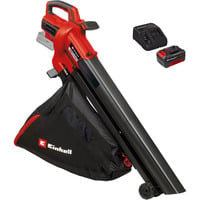 EINHELL Power X-Change Akku-Laubsauger VENTURRO 18/210 Kit, 18Volt, Aspirateur/Souffleur de feuilles Rouge/Noir