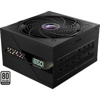 GIGABYTE GP-AE850PM PG5 alimentation  modulaire 850 watt Noir, 1x 12VHPWR, 6x PCIe, 80 PLUS Platinum, Conception entièrement modulaire, Ventilateur de 120 mm, Compatible ATX 3.0, Prise EU, 850 W, 100 - 240 V, 50/60 Hz, 12 A, Actif, 125 W