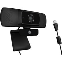 ICY BOX IB-CAM301-HD webcam 1920 x 1080 pixels USB 2.0 Noir Noir, 1920 x 1080 pixels, Full HD, 30 ips, MJPG, YUY2, 84,4°, 52°