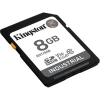 Kingston 8G SDHC Industrial pSLC, Carte mémoire Noir, 8 Go, SDXC, Classe 10, UHS-I, 100 Mo/s, 80 Mo/s