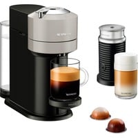 Krups Nespresso Vertuo Next & Aeroccino XN911B, Machine à capsule Gris clair/Noir