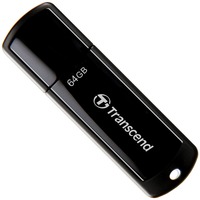 Transcend JetFlash elite 700 64GB USB 3.0 lecteur USB flash 64 Go USB Type-A 3.2 Gen 1 (3.1 Gen 1) Noir, Clé USB Noir brillant, 64 Go, USB Type-A, 3.2 Gen 1 (3.1 Gen 1), Casquette, 8,5 g, Noir