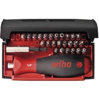 Wiha Jeu d'embouts Collector Security Standard 25 mm et embouts de torsion, Set d'embouts de vissage Noir, 28 pièces 1/4" incl. boîte 