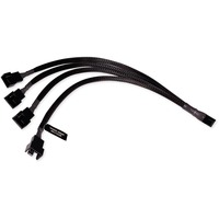 Alphacool Câble en Y répartiteur 4 broches vers 4x 4 broches PWM, 30 cm Noir